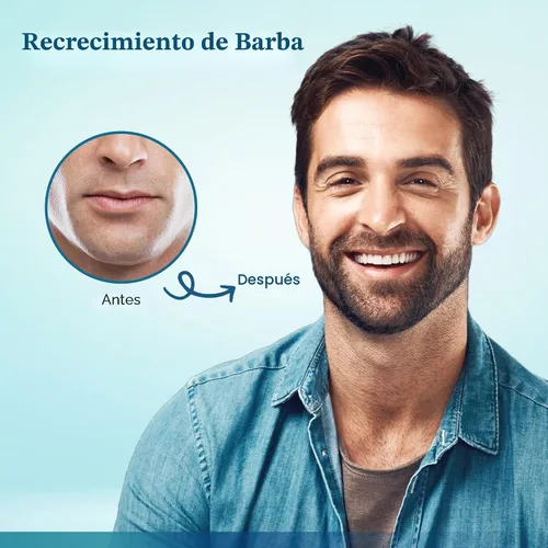 Miniatura 3 de Minoxidil al 5% para Crecimiento del Cabello para Hombres y Mujeres: Suero de Tratamiento de Regeneración de Barba Extra Fuerte con Minoxidil