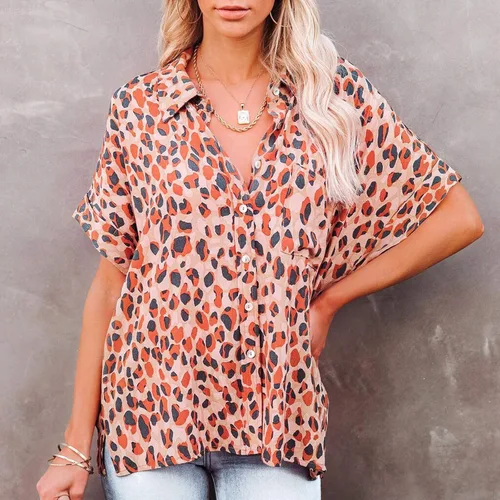 Miniatura 7 de Conjunto de camiseta elegante con estampado de rayas para mujer
