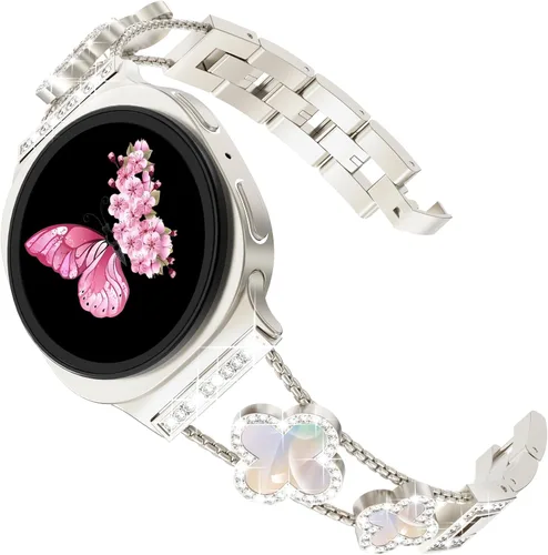 Miniatura 47 de KADES Compatible with Samsung Galaxy Watch 8/8 Classic / 7/6 / 5/4 Band, 40mm 44mm 45mm 47mm, Luxury Diamond Bracelet Chain Band for Women, Bling