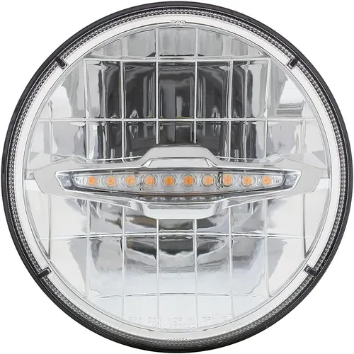 Miniatura 2 de United Pacific 31514 Ultralit 3 Faro LED de alta potencia de 7 pulgadas con 10 luces LED ámbar de posición, compatible con carcasa OEM, fácil