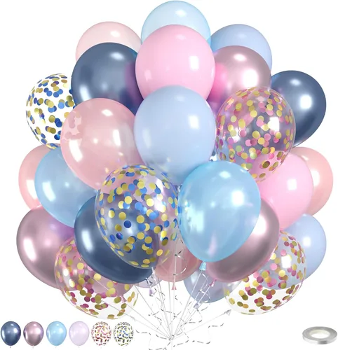 Miniatura 26 de Globos Rojos Negros Amarillos, 60pcs Globos Negros Borgoña Dorados, Globos Amarillos Granate Globos Rojos Negros Dorados con Confeti Para Cumpleaños