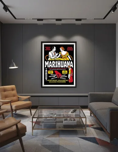 Miniatura 8 de Marihuana - Weed with Roots in Hell - Orgías extrañas - Fiestas salvajes - Pasiones desatadas - Póster de película vintage por Dwain Esper c.1936