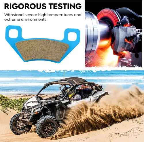 Miniatura 4 de Pastillas de freno para Arctic Cat Wildcat 1000 GT 2012-2014, Wildcat Trail 700 2014-2020, 4 juegos de pastillas de freno delanteras y traseras