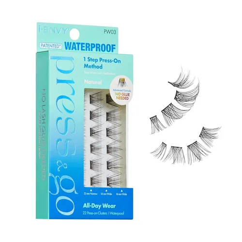 Miniatura 16 de i-ENVY - Pestañas autoadhesivas Press&Go, no necesitan pegamento, pestañas postizas de fácil aplicación, pestañas a presión de 1 paso, sin daños ni