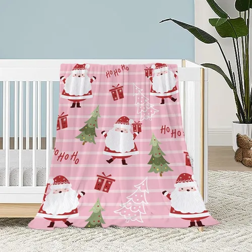 Miniatura 15 de Manta de Navidad para bebé, manta pequeña de Navidad a cuadros rojos, manta de Navidad para invierno, para mascotas, manta para envolver cuna