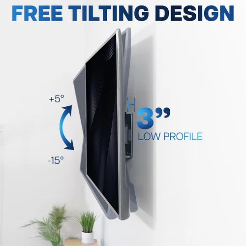 Miniatura 6 de VIVO 60 a 120 pulgadas Soporte de pared para TV de pantalla grande y resistente para pantallas LCD LED planas y curvas, montaje giratorio