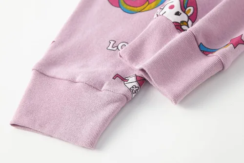 Miniatura 7 de AmberEft Pajamas for Girls 4-Piece PJs Cotton Pyjama Sets Sleepwear 2-12 Years