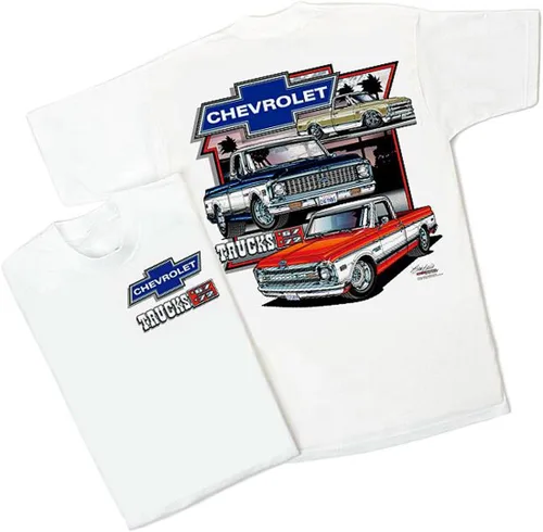 Miniatura 2 de Chevrolet camiones 19671972Camiseta Blanca Cheyenne Super CK C-10Chevy