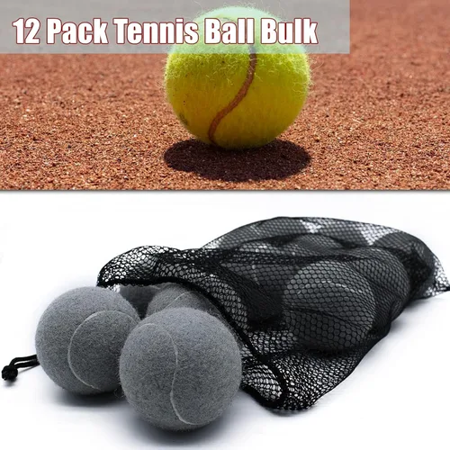 Miniatura 5 de Magicorange Pelotas de tenis, paquete de 12 pelotas de tenis de entrenamiento avanzado, pelotas de práctica, vienen con bolsa de malla para un fácil