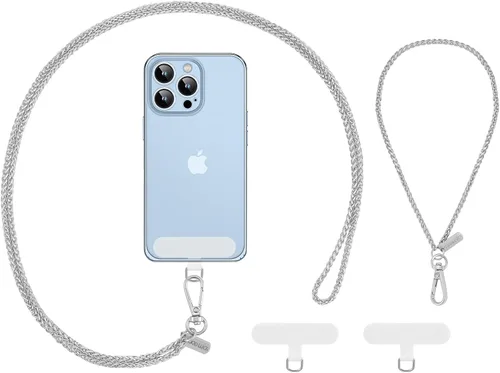 Miniatura 11 de MoKo Correa cruzada para teléfono, cadena universal para iPhone, Samsung, la mayoría de los teléfonos inteligentes, 1 correa para el cuello, 1