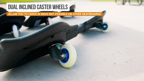 Miniatura 4 de Razor RipStik Caster Board Classic Collection, monopatín de 2 ruedas con ruedas de 360 grados, para niños, adolescentes y adultos Azul