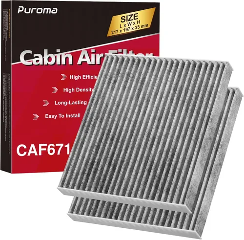 Miniatura 8 de Puroma Filtro de aire de cabina con carbón activado, compatible con Honda, CR-V, Civic, Accord, Odyssey, Pilot, Crosstour, Passport, Acura ILX, MDX