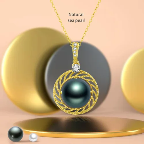 Miniatura 3 de Gifts for Women Wife gifts Anniversary Tahitian Black Pearl Necklaces for Women-Jewelry Gifts for Mom Girlfriend Her - Birthday Christmas Mothers