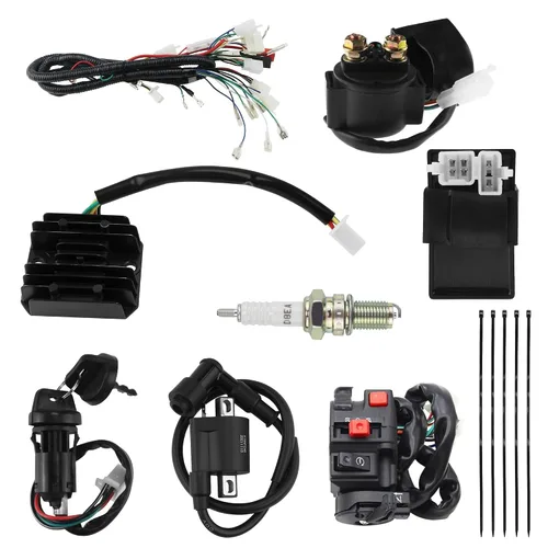 Miniatura 14 de PRO BAT Arnés de cableado eléctrico completo Cable CDI Bobina Conjunto de estator de 8 polos para vehículos de 4 ruedas Stroke ATV Quad Pit Dirt