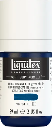 Miniatura 133 de Liquitex Professional Soft Body - Pintura acrílica, botella de 2 onzas (59 ml), blanco titanio Titanio Blanco