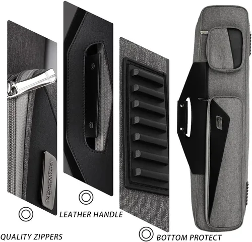 Miniatura 4 de Pool Cue Case 4x4 with Backpack Straps Carrying Case for 4 Pool Cues 4X4 Oxford Azul