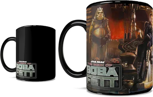 Morphing Mugs Star Wars - The Book of Boba Fett - Un nuevo comienzo - Una taza sensible al calor de 16 onzas - Imagen completa revelada cuando se