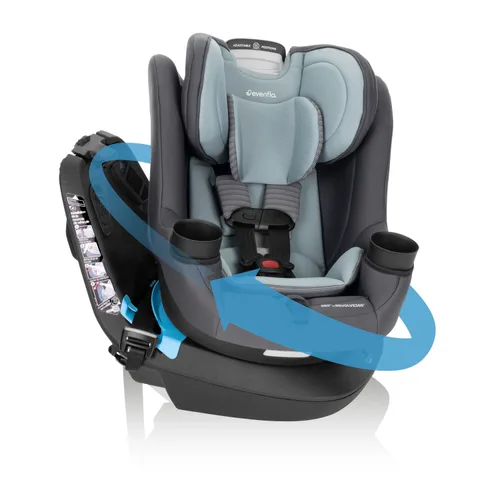 Miniatura 11 de Evenflo REO by Revolve360 - Asiento convertible giratorio 2 en 1 para automóvil, 360 grados, para bebé a niño, orientación hacia adelante y hacia