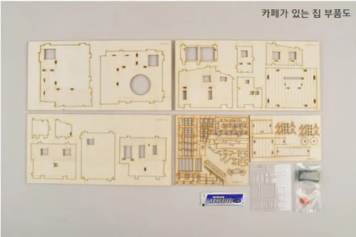 Miniatura 2 de Kit de modelo de madera de escritorio Cafe in House por Young Modeler