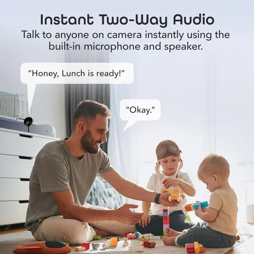 Miniatura 6 de Geeni - 2 cámaras inteligentes de seguridad/vigilancia LOOK para interiores, 1080p HD, con conversación de 2 vías y detección de movimiento
