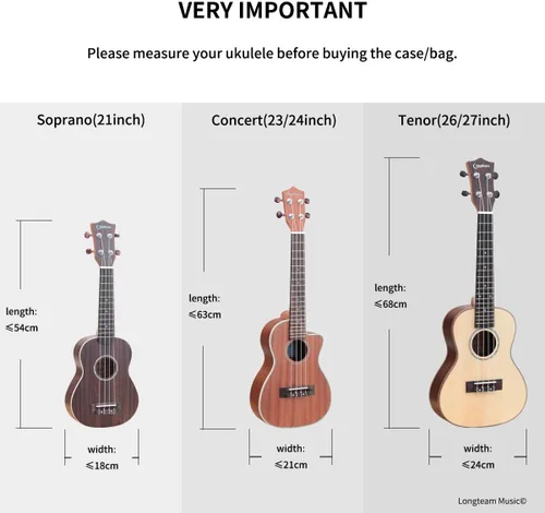 Miniatura 6 de Funda para ukelele simple de lino, esponja de 0.394 in, portátil, impermeable, bolsa para ukeleles, bolsa de concierto Uke con bolsillo de Marrón
