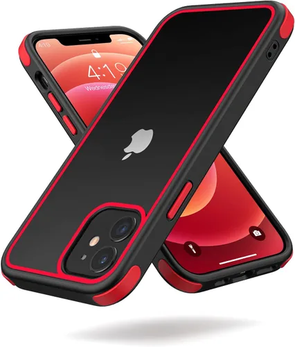 Miniatura 50 de Mobnano Funda transparente para iPhone 11, con protección multicolor a prueba de golpes, no amarillenta, anti arañazos, parte trasera