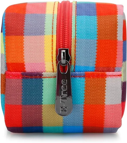 Miniatura 4 de E-Tree Bonita bolsa pequeña, bolsa de cosméticos de maquillaje, bolsa de maquillaje para bolso, bolsa de aseo con cremallera, organizador Colorido