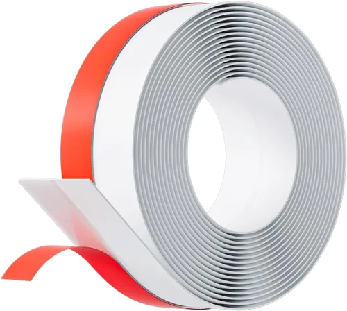 Miniatura 13 de Burlete de puerta de 10 pies, cinta de silicona de 1 pulgada para huecos debajo de la puerta, tapón de barrido para parte inferior de puerta
