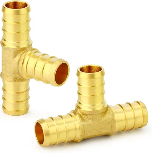 Miniatura 35 de GASHER 10 piezas sin plomo latón 1 "acoplamiento Pex, accesorios Pex de 1 pulgada para tubería Pex
