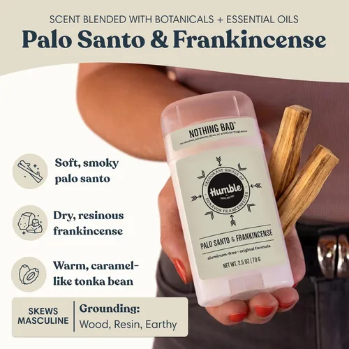 Miniatura 4 de HUMBLE BRANDS Desodorante sin Aluminio de Fórmula Original. Control de Olor de Larga Duración con Bicarbonato de Sodio y Aceites Esenciales, Palo