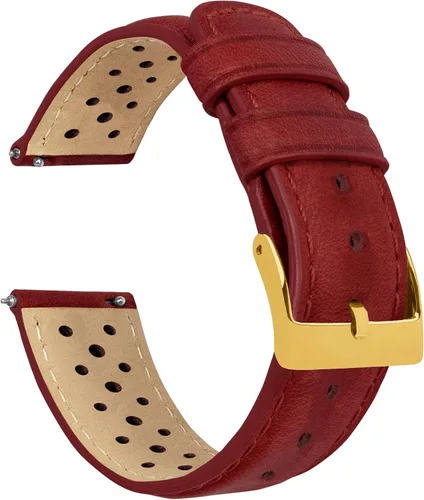 Miniatura 30 de Barton Racing & Rally Horween - Correas de cuero con barras de resorte de liberación rápida integradas, longitud estándar para muñecas de 5 a 8