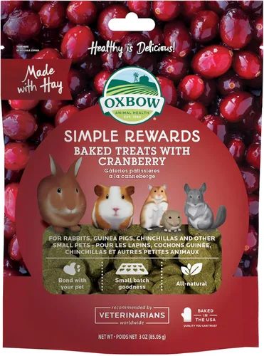 Miniatura 13 de Oxbow Animal Health Golosinas Vegetales Simples, Golosinas de Zanahorias y Pimiento para Conejos y Conejitos, Snack para Mascotas para Conejos
