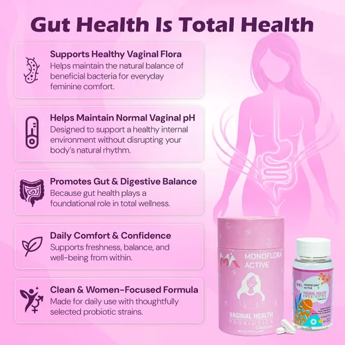 Miniatura 6 de Probióticos para mujeres, cápsulas probióticas vaginales con Lactobacillus y prebióticos que apoyan el equilibrio del pH vaginal, flora saludable