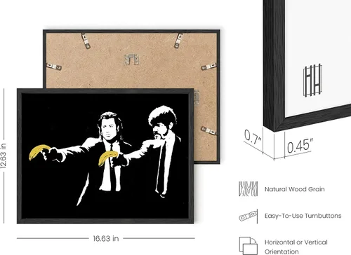 Miniatura 3 de HAUS AND HUES Banksy Arte Pop Urbano - Arte Pop Inspirado en Películas, Regalo Ideal para Entusiastas del Arte Callejero y Fans del Graffiti