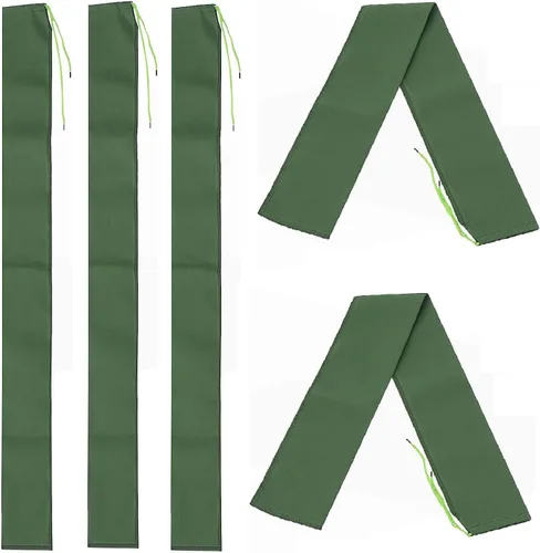 PATIKIL Bolsa de arena de 4 x 6 pulgadas para inundaciones, paquete de 5 bolsas de arena largas de lona gruesa para inundaciones con banda elástica