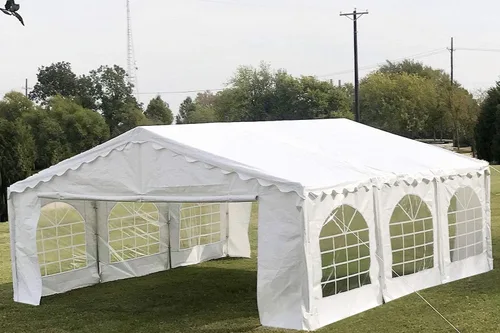 Miniatura 3 de Delta Carpas de polietileno económicas de 20 x 16 pies para fiestas, carpas para fiestas al aire libre, refugio de eventos de fiesta de boda