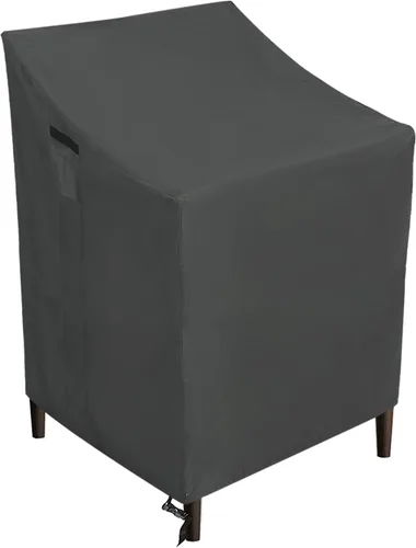 Miniatura 10 de ABCCANOPY Funda para silla de patio, apilable, impermeable, para exteriores, duradera, resistente a los rayos UV, de poliéster, funda para muebles