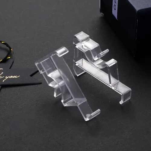Miniatura 5 de 12 clips ocultos de plástico transparente de 2 pulgadas para persianas horizontales