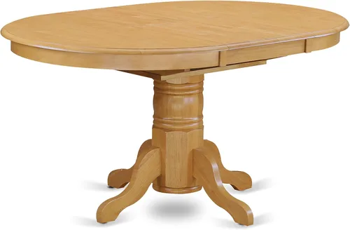 Miniatura 5 de East West Furniture AVVA5-LWH-C - Juego de mesa de comedor de 5 piezas, incluye una mesa de cocina ovalada con hojas de mariposa y 4 sillas