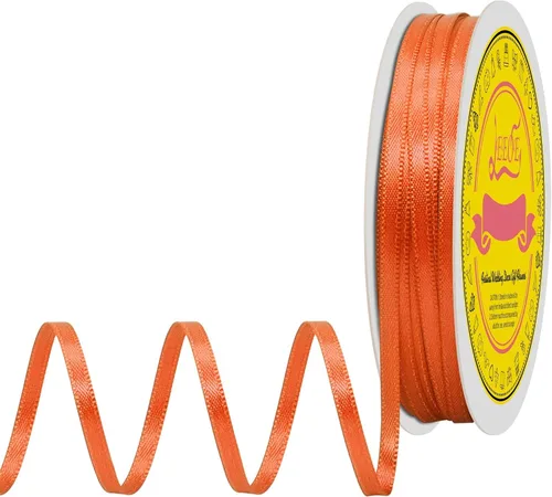 Miniatura 124 de Cinta de satén blanca antigua de doble cara de 1-1/2 pulgadas x 50 yardas, cinta de poliéster para envolver regalos, día de San Valentín, bodas