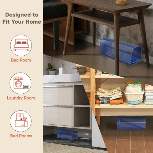 Miniatura 4 de Blue Humane - Trampa para ratones, paquete de 1, jaula de captura y liberación en vivo para uso en interiores y exteriores, segura para mascotas