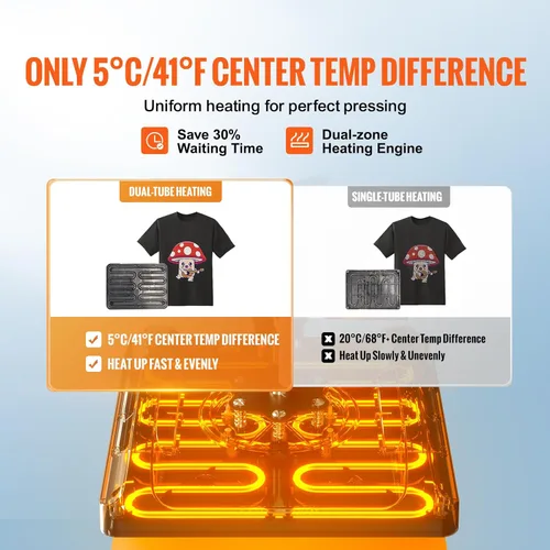 Miniatura 3 de VEVOR - Prensa de calor 5 en 1, máquina de prensa de calor de 15 x 15 pulgadas con prensa para tarros, prensa para sombreros, control digital