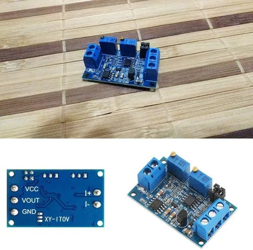 Miniatura 6 de Acxico 4 unids módulo convertidor de corriente a voltaje 0/4-20mA a 0-3.3V 0-5V 0-10V Transmisor de voltaje Conversión de señal Placa