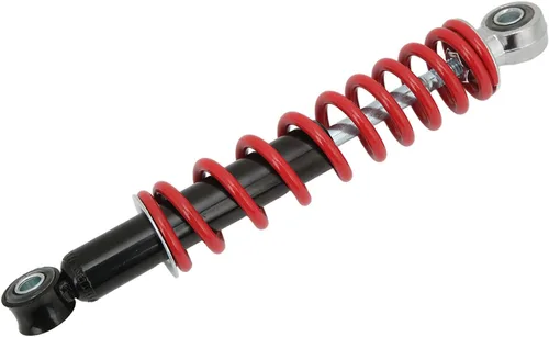 Amortiguador de motocicleta de 9.843 in, 9.8 pulgadas, amortiguador de choque universal con resorte rojo, repuesto para Dirt Pit Bike ATV Go Kart
