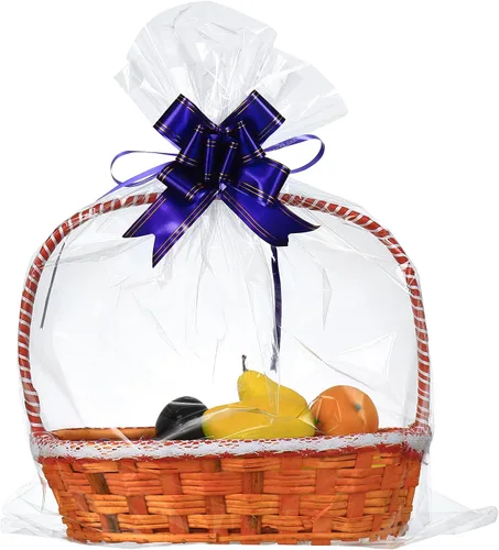 Miniatura 12 de Paquete de 100 bolsas de celofán grandes de 24 x 30 pulgadas, bolsas de regalo de celofán transparente, extra grandes de 2.3 mil, bolsas de celofán