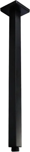 Miniatura 24 de Brazo de ducha con brida de 24 pulgadas para montaje en techo, extensor recto cuadrado de repuesto de tubería, brazo de ducha extra largo para Negro