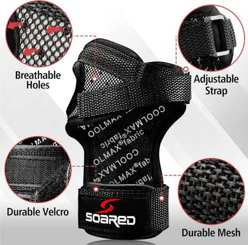 Miniatura 3 de Muñequera de protección para la muñeca, soporte de muñeca de impacto deportivo para patinaje, patineta, snowboard, esquí, motocross