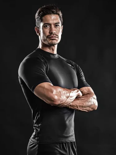 Miniatura 5 de DRSKIN 4 o 3, 1 paquete de camisa de compresión para hombre, camiseta de manga corta, camiseta deportiva de capa base, para entrenamiento, correr