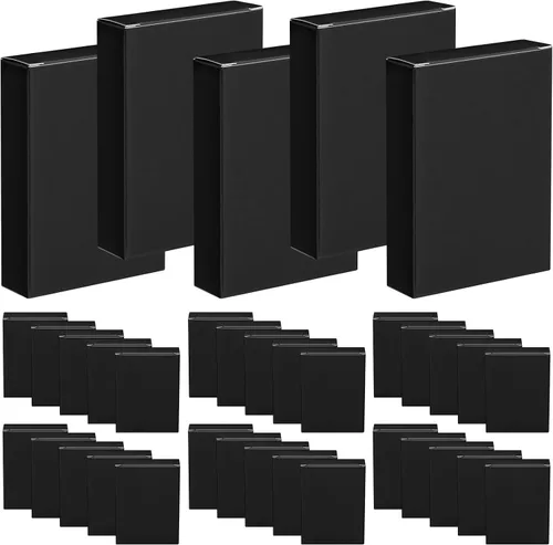 Jexine Caja de cartas de 50 piezas, cajas de baraja vacías para jugar, tarjetero para organizar a granel, caja de juego de mesa de almacenamiento,