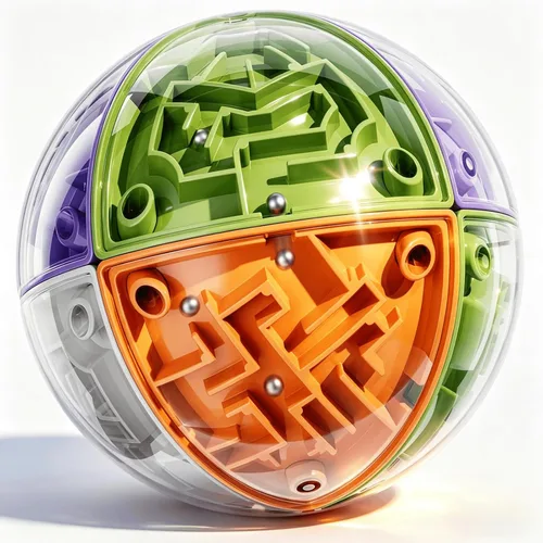 Rompecabezas de bola 3D para niños de 5-8, 8-12, juego de combinación de colores, juguete para niños con razonamiento lógico, juguetes de